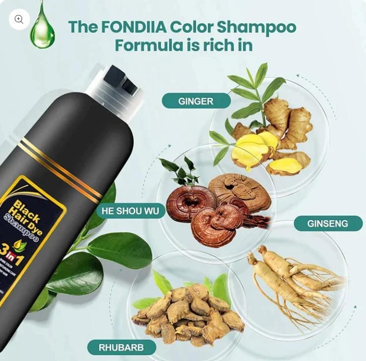 Instant Black Herbal Hair Dye Shampoo (100ml) - Pack of 2