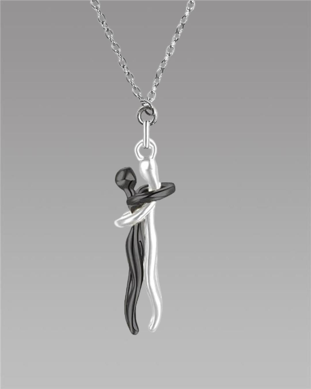 Hug Couple Chain Pendant
