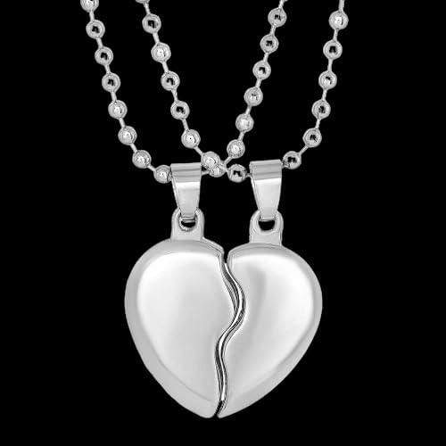 Couple Silver Plated Pendants Set (OUT OF STOCK)
