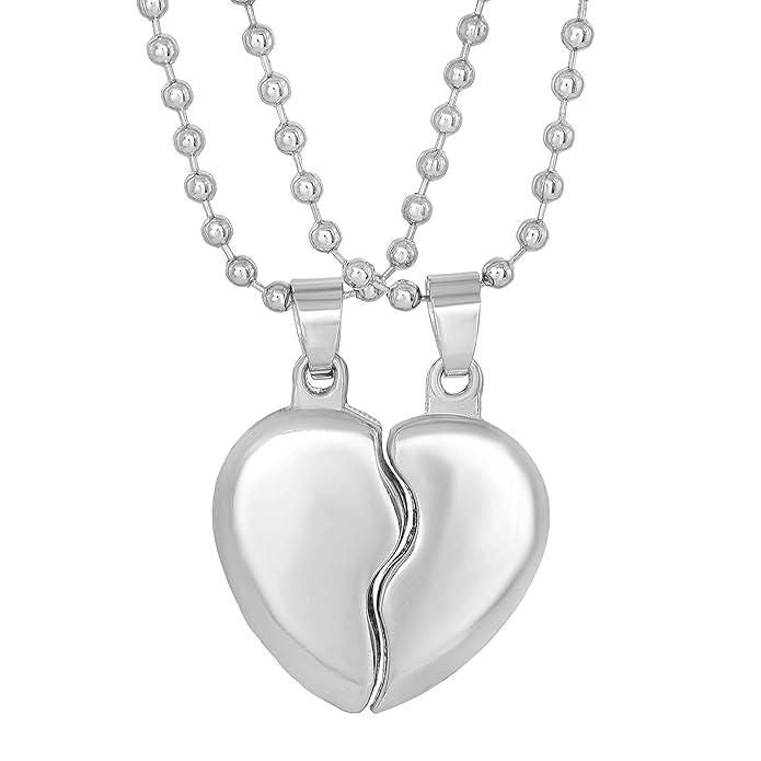 Couple Silver Plated Pendants Set (OUT OF STOCK)