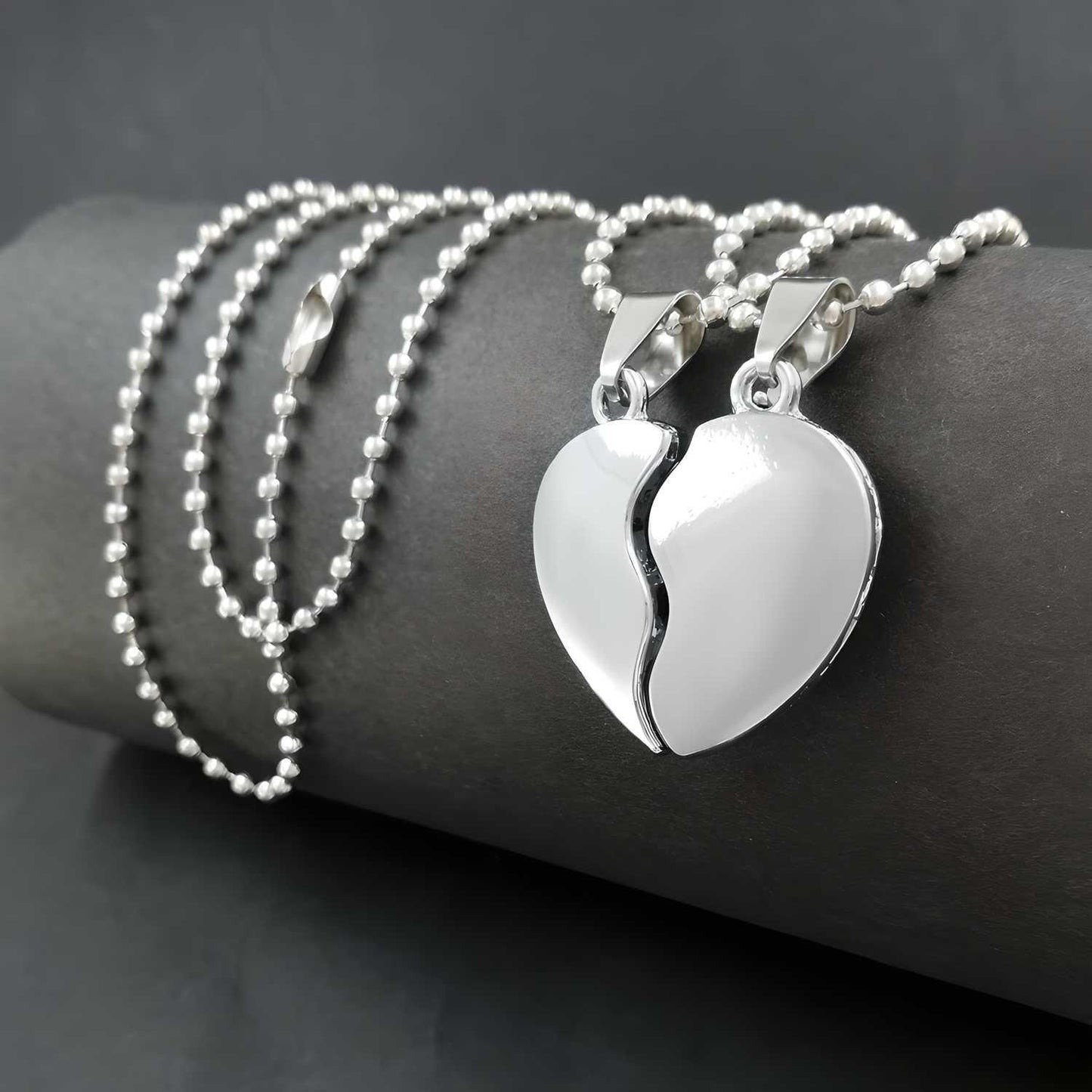 Couple Silver Plated Pendants Set (OUT OF STOCK)