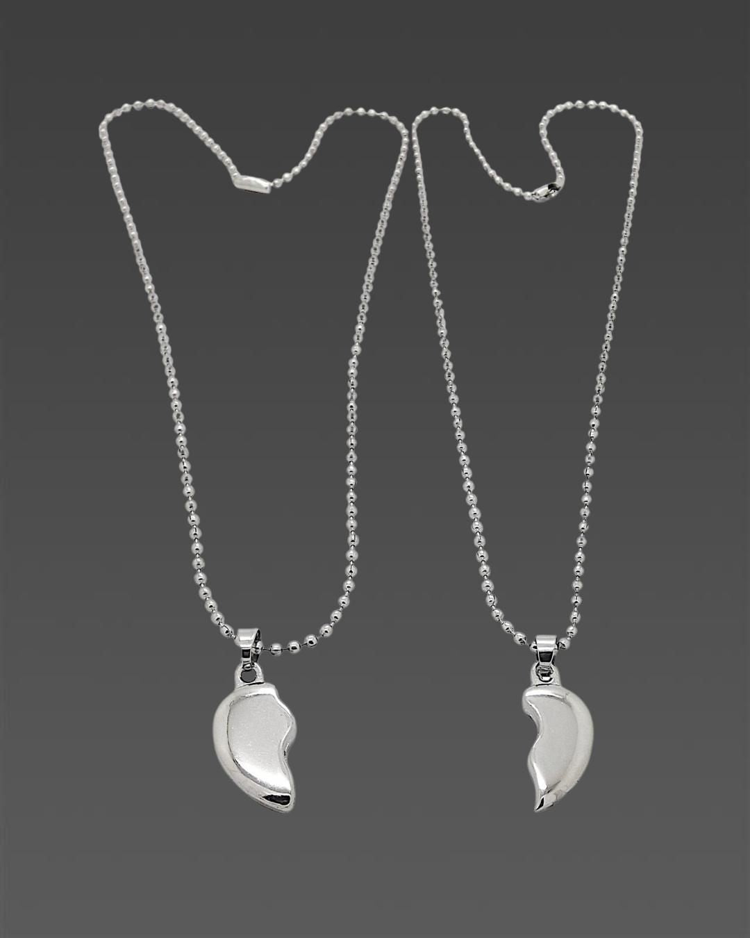 Couple Silver Plated Pendants Set (OUT OF STOCK)