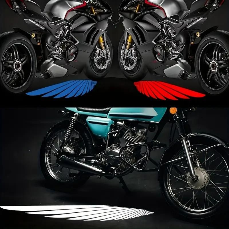 Motorcycle Projector Lights with Angel Wing Logo (OUT OF STOCK)