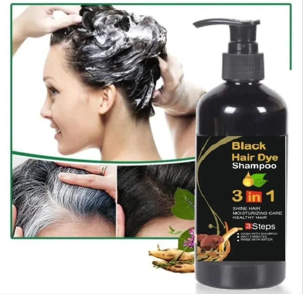 Instant Black Herbal Hair Dye Shampoo (100ml) - Pack of 2
