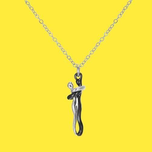 Hug Couple Chain Pendant