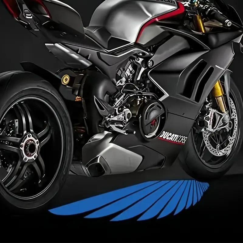 Motorcycle Projector Lights with Angel Wing Logo (OUT OF STOCK)