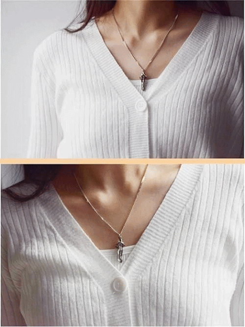 Hug Couple Chain Pendant